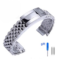 NJISD 904L Jubilee Watch Bracelet For Rolex Sub GMT Yacht Daytona 20mm Watch Strap Luxury Bracelet M