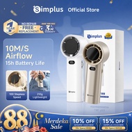 Simplus Handheld Mini Fan | 10m/s High Speed | 100 Stepless Speeds | 5000mAh 15h Battery Life | Type