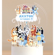 Blueyyy dog birthday cake Topper