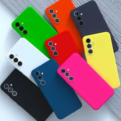 For Samsung A55 A54 5G Case Soft Liquid Silicone Phone Cases Funda For Samsung Galaxy A55 A54 A 55 5