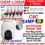 Ezviz C8C 2K 4mp Outdoor Rotate 360 Talk Listen - CCTV Wifi Wireless Camera Smart IP Cam Hikvision H