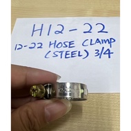 H12-22 12-22 CAR HOSE CLAMP (STEEL) 3/4