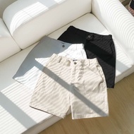 Men's KAKI, Shorts Shorts Above the Knee Elastic Waistband, Youthful - CATIZEN