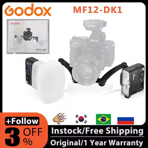 NEW Godox MF12-DK1 MF12 Dental Flash Light TTL Flash 2.4 GHz Wireless Control Speedlight for Sony A6