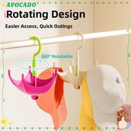 AVOCAYY Hat Storage Hook, Umbrella Shape Multifunctional Hooks, Dopamine Rotatable Bag Hooks Home St
