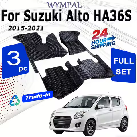 Car Floor Mat For Suzuki Alto HA36S 2015~2021 Anti-dirt Pad Carpet Leather Mat Rugs Tapete Automotiv