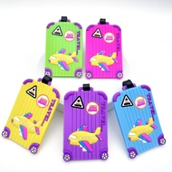 pvc Soft rubber luggage tag cartoon design Silicone tag Luggage tag Boarding Pass Holder
