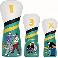 Funny Happy Gilmore Golf Club Headcover for Drivers Fairway Woods HybridRescue and Mallet Blade Putt