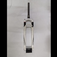 Fork Sepeda Rockshox SID World Cup 29 TA Travel 100 Tappered White