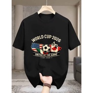 2026 T-Shirt Soccer Ball Canada Mexico USA Tee Football Fan Gift Sport Fan Tee Unisex Shirt D9b6