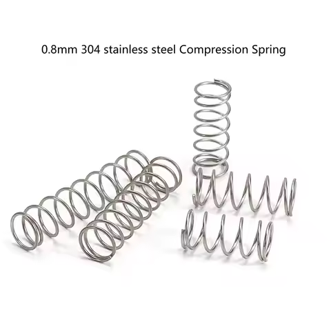 WD 0.8mm 304 stainless steel Compression Spring Return Position OD:5-16mm Length 10-100mm