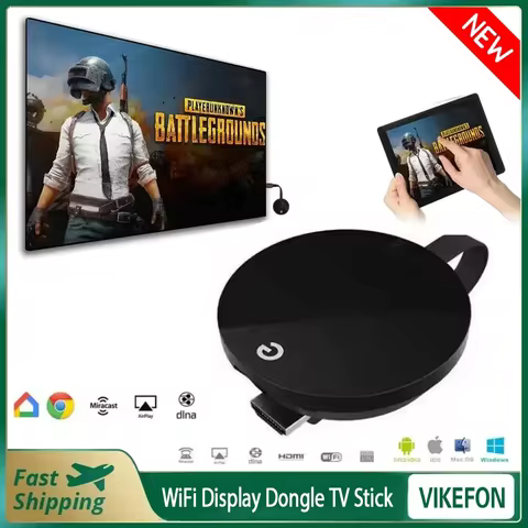 Chromecast Google Wireless WiFi mirascreen HDMI-compatible HD Display Dongle Media Streaming Video t