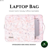 AC Upgrade Laptop Bag Briefcase For 11"12"13"14"15"inch 12 inch Flowers Computer Notebook Bag Waterproof Anti Fall