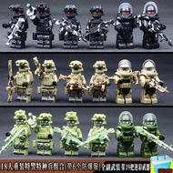 New toy figures suitable for military special forces, building blocks, mini-soldiers, military bases