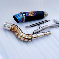 Effect Blue ekzos Exhaust muffler pipe full system kriss 100 110 120 modenas Ct100 ct110 gt128 demak