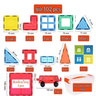 Hot ตัวต่อแม่เหล็ก ตัวต่อของเล่นเด็ก ของเล่นเสริมพัฒนาการ ของเล่นเสริมทักษะ ตัวต่อแม่เหล็กเสริมพัฒนา