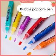 {lowerprice}  Bubble Pen with Unique 3d Art 3d Art Bubble Pen 6pcs Fluffy Bubble Popcorn Pen Set Colorful 3d Art Drawing Pens for Kids Diy Whimsical Bubble Pens Southeast Favorite