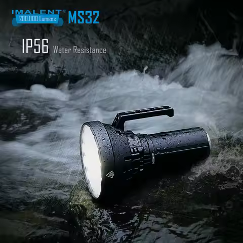 IMALENT MS32 200000 Lumen Super Bright Flashlight Range 1618m High Power Flashlight LED rechargeable