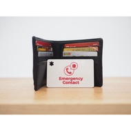 Acrylic Emergency Card / Engraving Emergency Card For Wallet / Kad Akrilik Kecemasan (Made in Malays