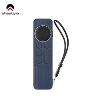 AHAStyle Apple TV遙控器2代 防丟矽膠保護套 條紋防滑款 Siri Remote(第二代) (不可安裝AirTag) 午夜藍色