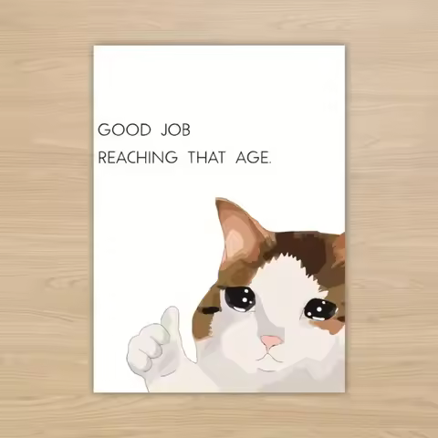 Funny Birthday Card, Funny Birthday Card for Her, Interesting Card, Creative and Cute Card, Happy Bi