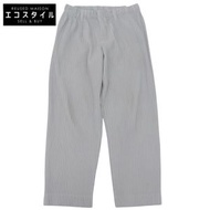 Homme Plisse Issey Miyake 褶襉長褲，男士，灰色，1 碼，HP55JF150