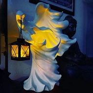 7.87" Ghost Lantern Cracker Ghost Statue Garden Yard Home Party Halloween Decoration (Ghost)