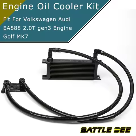 VAG GOLF MK7 Audi A3 Engine 1.8T 2.0T EA888 GEN3 Oil Cooler Kit Sandwich Plate Adapter Battle Bee BB