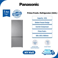 PANASONIC NR-BX421BPS 2-DOOR BOTTOM FREEZER REFRIGERATOR Fridge, Peti Sejuk, 冰箱 STEEL DOOR SERIES NR-BX421BPSM 422L, ECO