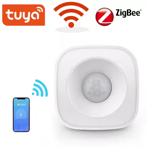 Tuya WiFi/Zigbee Smart Door/Window Sensor Wireless Home Security Alarm System Compatible with Alexa 