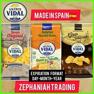 ∰ ◝ VICENTE VIDAL MADE IN SPAIN REAL POTATO CRISPS, ORIGINAL,CHEESE &ONION, VEGAN POTATO