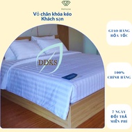 Riotex hotel T300 white striped zipper duvet cover, premium 3F striped white blanket cover, size 1m6