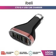 C701Q 6.6A Quick Charge 2.0 Technology Intelligent Smart 4 USB Car Charger