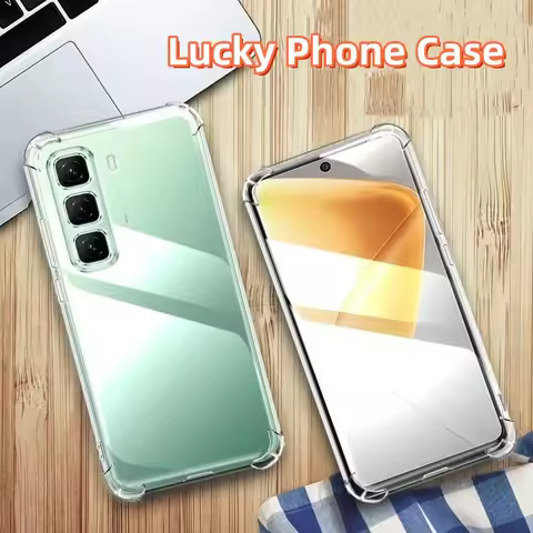 Transparent TPU Shockproof Phone Case for Infinix Hot 50 PRO + / Hot 50 Pro / Hot 50i / Hot 50 5G /