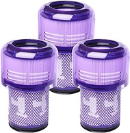 AVKEN 3-Piece Replacement Filter Set, Compatible with Dyson V12 Detect Slim, V12 Detect Slim Extra and V12 Detect Slim Absolute Cordless Vacuums Hepa Filter, Comparable Parts 971517-01