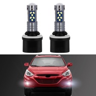 2Pcs LED Fog Lamp Bulbs For Hyundai Tucson 2010 2011 2012 2013 2014 2015 White Front Fog Light Bulb 