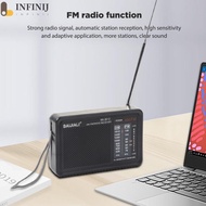 Mini AM/FM Radio AA Battery Powered Full-wave Band Emergency Radio Receiver [infinij.sg]