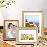ST/💎Wooden Picture Frame Frame Table-Top Solid Wood Photo Frame Horizontal and Vertical6Inch7Inch8Inch12Customized Photo