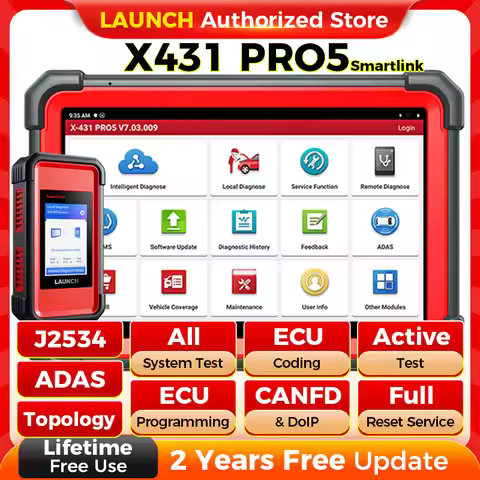 NEW Launch X431 PRO 5 PRO5 Car Diagnostic Tools J2534 Programming Auto OBD2 Scanner Diagnosis Automo