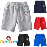 AumSum Series Cartoon Design 100% Cotton Boys' Shorts - Ultra-Soft & Breathable