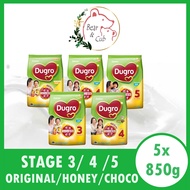 [BUNDLE 5] 850g Dumex Dugro Stage 3/4/5 - Original/Honey/Chocoalte Flavour ★MADE IN THAILAND FOR MALAYSIA★