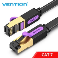 LinJn Cat7 Rj45 Ethernet Cable 10gbps Flat Lan High Speed Cord For Laptop Switch