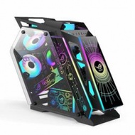Lovingcool wholesale custom transparent tempered glass CPU RGB case Cabinet mid tower mATX White gam