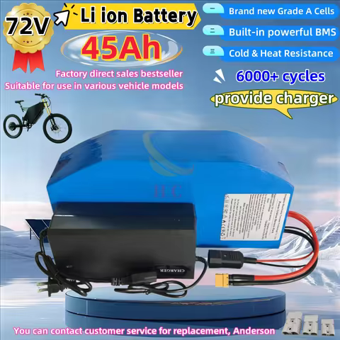 HC_72v 45Ah not 40ah 50ah lithium ion polygon triangle battery pack 72v lithium battery for 3000W 50