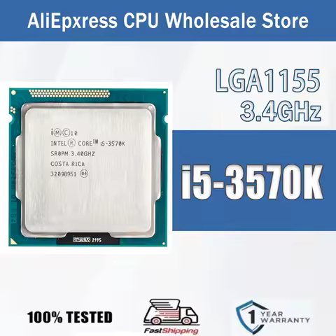 Intel Core i5-3570K 3.4 GHz Quad-Core Quad-Thread 6M TDP77W Computer CPU Processor Server FC-LGA12C 