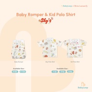 Baby Loop x Olivia Lazuardy - POLO Shirt & Romper TENCELTM Modal Sky Bunchs Brunch Club Collection -