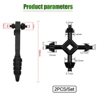 2Pcs Kunci Kepala Bor Kunci Pas Chuck Bor Multifungsi Driil Chuck Key 5.3Mm 5.7Mm 6Mm