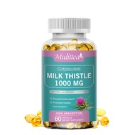 Liver Cleanse Detox &amp; Repair Formula - Herbal Liver Support Supplement with Milk Thistle Turmeric Extract for Liver Health
