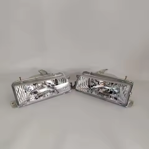 A Pair Car Headlight for Toyota Corolla Ae92 1988 Crystal Headlamp