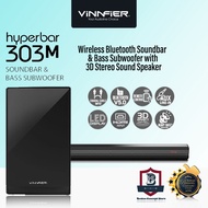 Vinnfier Hyperbar 303 M KTV Wireless Bluetooth Soundbar & Bass Subwoofer with 3D Stereo Sound Speake